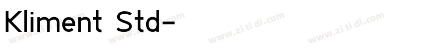 Kliment Std字体转换